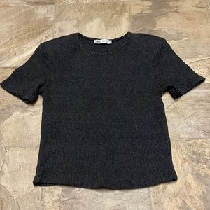 Zara charcoal color T shirt